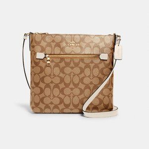 Coach Purse - Rowan File Bag In Signature Canvas - Like NEW!